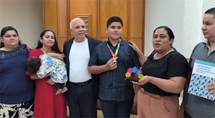 Estudante de Ferreira Gomes é destaque em Olimpíada de Matemática 2024 e celebra avanço educacional no município