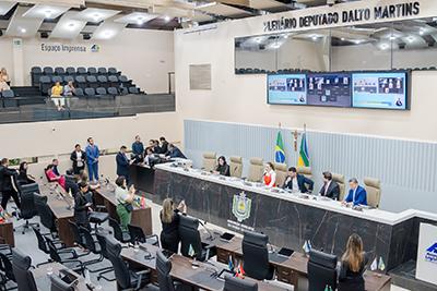 Leis aprovadas na Assembleia Legislativa são sancionadas pelo Executivo Estadual