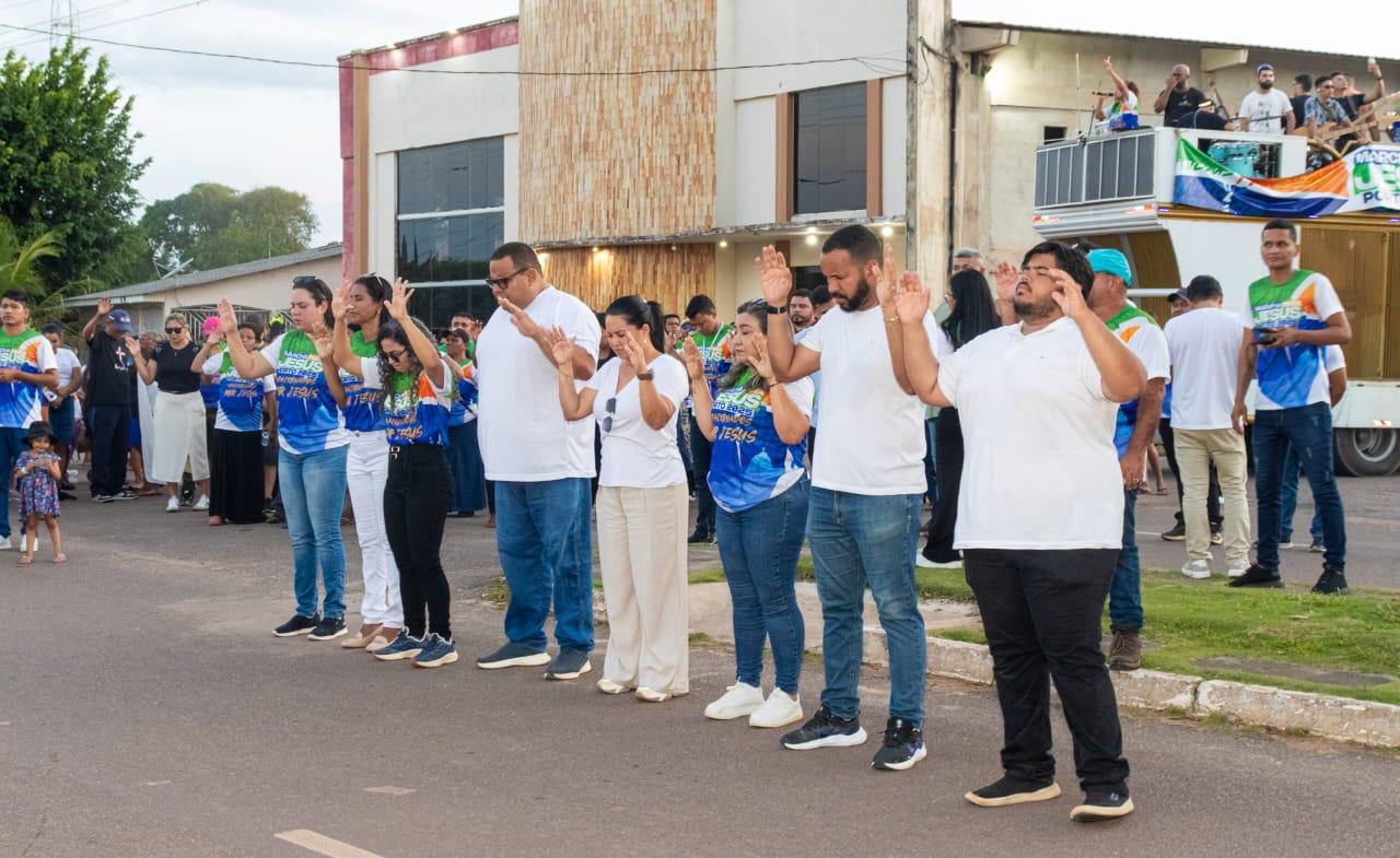 Porto Grande celebra fé e união na Marcha para Jesus 2025