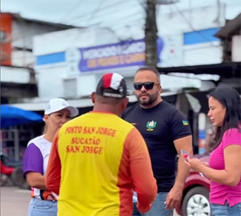 Prefeitura de Oiapoque mobiliza cidade com panfletagem da campanha “Coração Azul” contra o tráfico de pessoas
