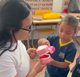 PSE leva saúde integral à Creche Maria Madalena na comunidade do Paredão