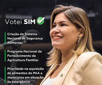 Aline Gurgel defende projetos que ampliam o PAA e apoio à agricultura familiar no Amapá