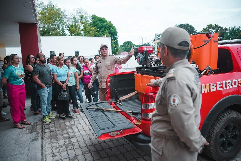 Bombeiros e escolas se unem em Mazagão para prevenção de queimadas e primeiros socorros
