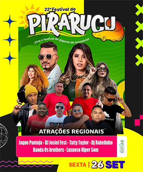 Cutias do Araguari abre o 22º Festival do Pirarucu com maratona de shows e tradição ribeirinha
