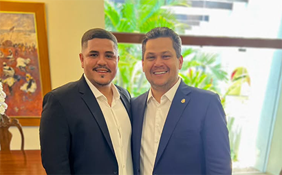 Itaubal celebra conquistas e articula novos projetos com apoio de senador Davi