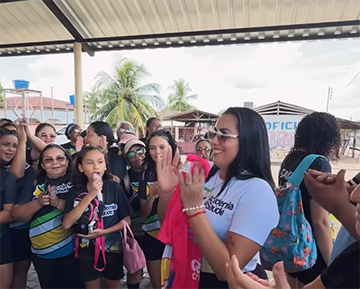 Meninas da Academia da Saúde de Porto Grande brilham em apresentação fora do município