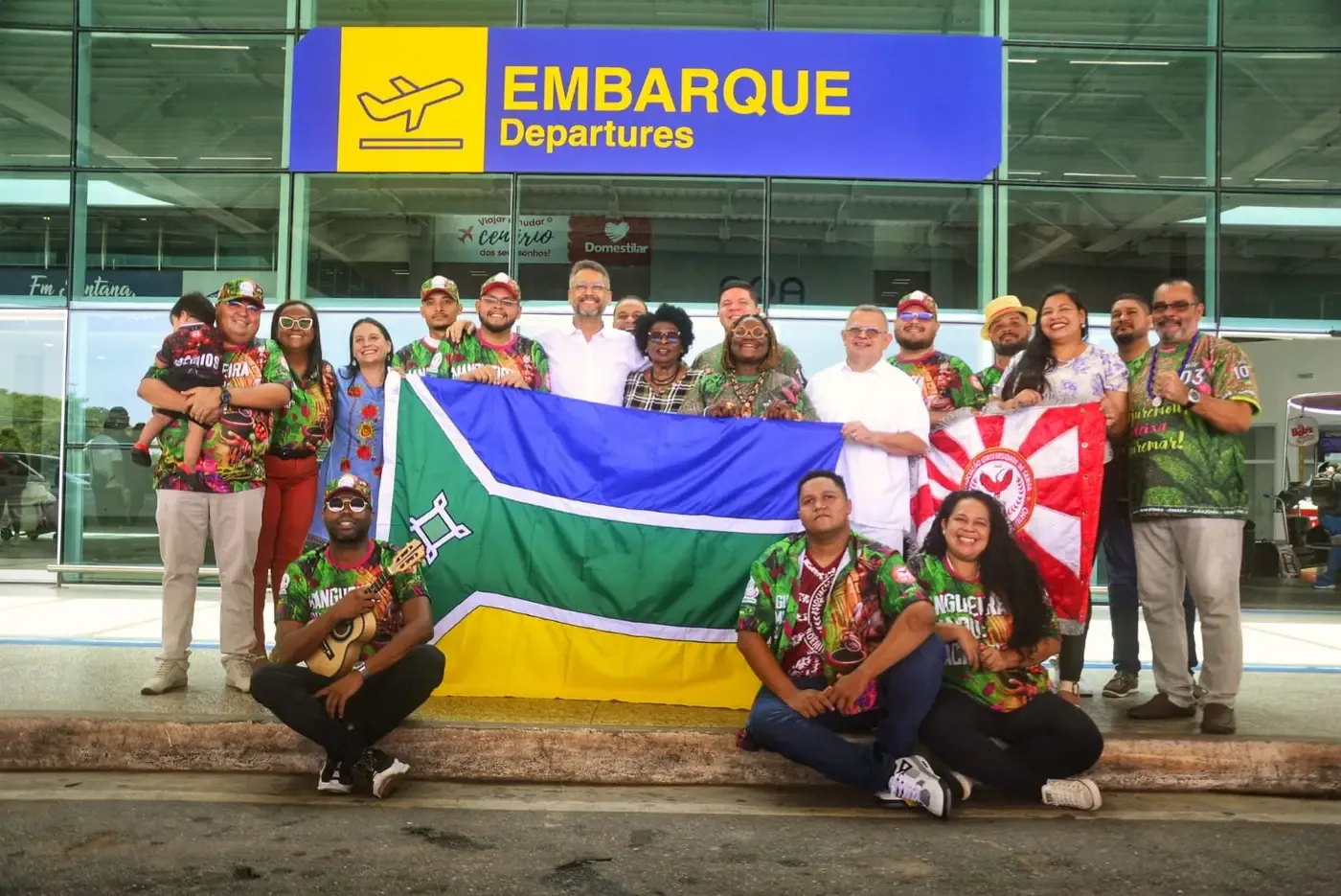 'Mostrando a força da cultura, da arte e dos compositores do Amapá’, celebra governador Clécio Luís no embarque dos artistas rumo ao Rio de Janeiro