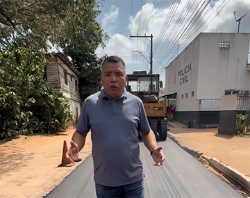 Pavimentação de 5 km avança em Vitória do Jari com parceria entre governo estadual e prefeitura