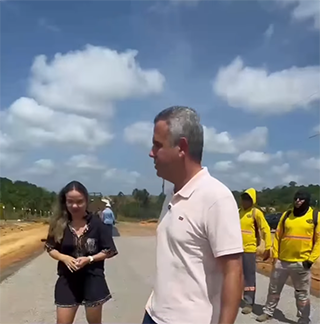 Pavimentação no ramal do Cedro avança em Tartarugalzinho