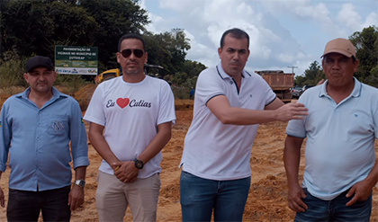 Prefeitura de Cutias inicia pavimentação asfáltica de vicinal que ligará São Sebastião e Livramento