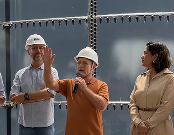 Santana inaugura Centro de Reservação no Paraíso: avanço histórico no abastecimento de água