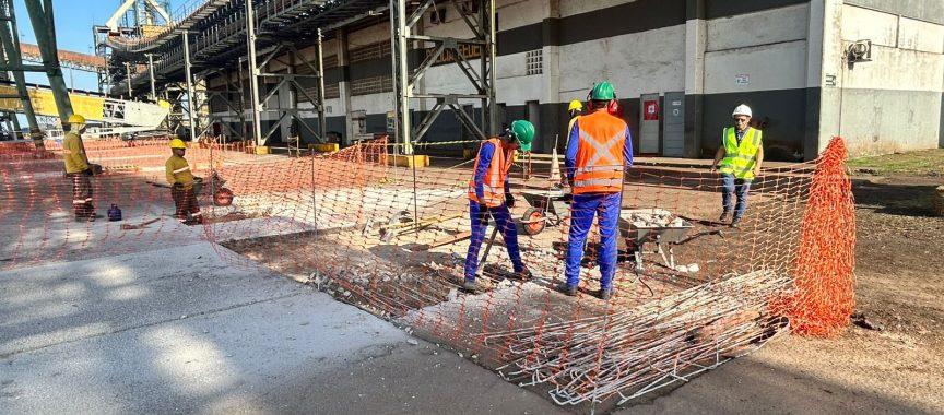Começam as obras para a instalação do Shiploader da Companhia Docas de Santana