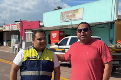 Detran Amapá amplia sinalização viária em Porto Grande para fortalecer segurança no Festival do Abacaxi
