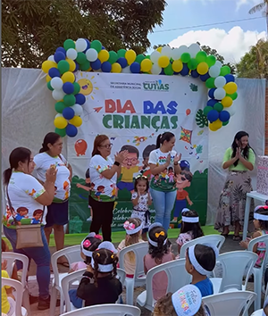 Entrega de brinquedos fortalece vínculo com a infância em Cutias