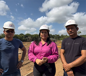 Mazagão avança com obras do Ginásio Poliesportivo e conjunto habitacional Embrapa