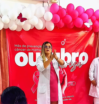 Outubro Rosa mobiliza ações na UBS Cidade Livre em Vitória do Jari