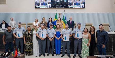 Policiais Militares são homenageados pela Assembleia Legislativa por ato de bravura