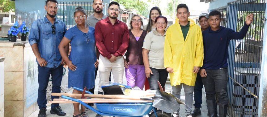 Semduh entrega novos equipamentos para trabalhadores do Cemitério Municipal de Santana
