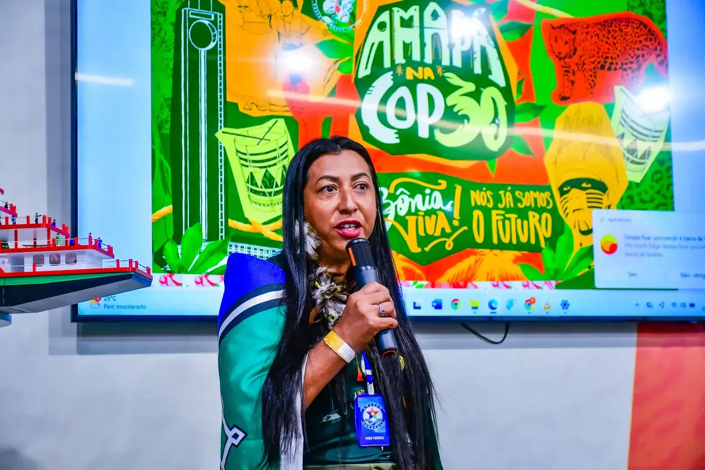 'A solução para os desafios climáticos estão nas nossas florestas', reforça empreendedora amapaense na COP30