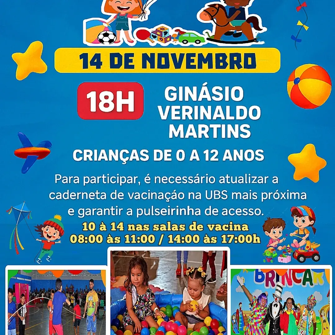 Festa infantil em Vitória do Jari reforça vacinação e lazer para crianças