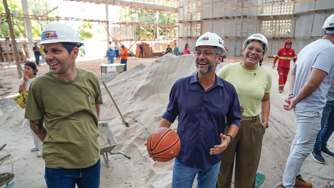 Governador Clécio Luís acompanha obras do Novo Paulo Conrado e projeta ginásio para receber ‘força total’ do esporte no Amapá