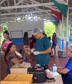 Itaubal leva saúde integral à Comunidade de São Tomé do Macacoari