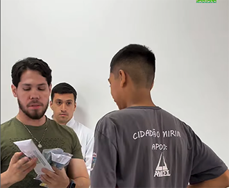 Prefeitura leva atendimento odontológico itinerante a crianças do projeto Cidadão Mirim