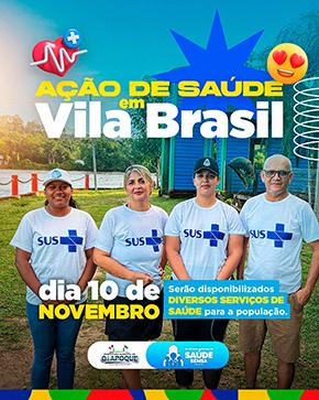 Secretaria de Saúde prepara mutirão em Vila Brasil e Vila Velha do Cassiporé