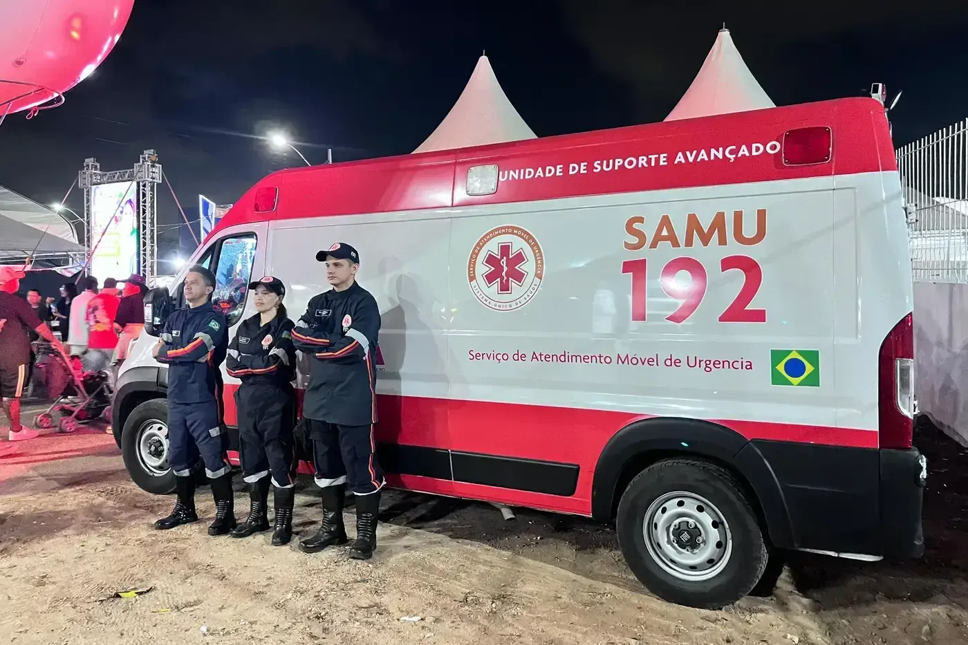 Samu reforça atendimento de urgência no Réveillon do Amapá com ambulâncias em pontos estratégicos da Fortaleza de São José