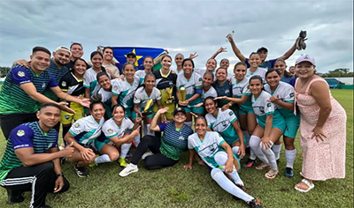 Vitória do Jari celebra título histórico no Intermunicipal Feminino 2025