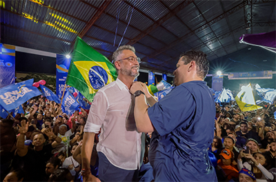 Davi Alcolumbre chama de “noite histórica” filiação de Clécio Luís ao União Brasil