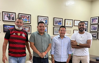 Prefeito em exercício Gibson fortalece diálogo para impulsionar esporte em Calçoene