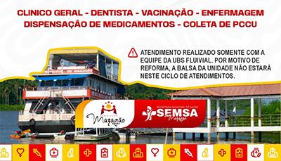 Ação itinerante leva atendimento de saúde a comunidades ribeirinhas de Mazagão