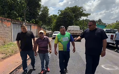 Recapeamento no bairro das Palmeiras marca ação da gestão e melhora infraestrutura em Porto Grande