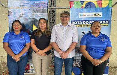 Ação do programa Acelera Amapá entrega kits de alimentos e incentiva crédito para pescadores em Pracuúba