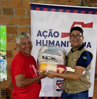 Ação humanitária entrega kits de alimentos a agricultores afetados por praga da mandioca em Oiapoque