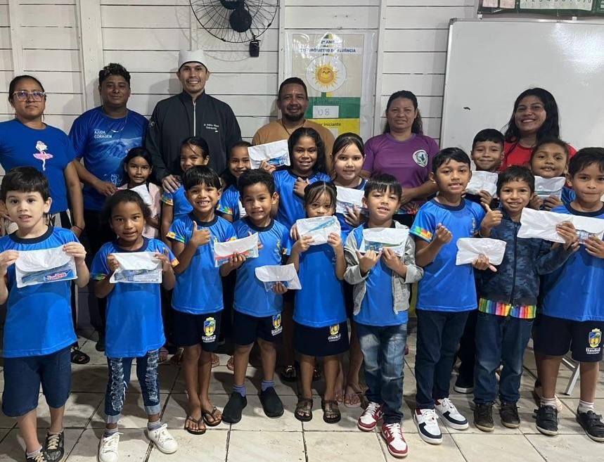 Itaúbal promove ação educativa sobre saúde bucal em escola da comunidade Inajá