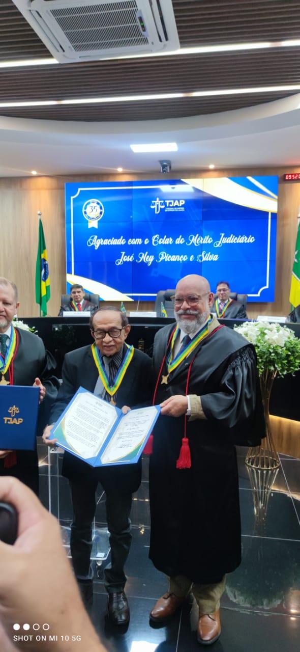 J. Ney é homenageado pelo TJAP com Medalha do Mérito Judiciário no Amapá