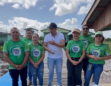 Prefeito Junior Mourão lidera ação integrada de saúde e assistência social no Baixo Araguari
