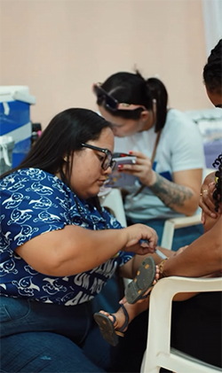 Ação de saúde leva atendimentos e serviços essenciais ao bairro Nova União, em Oiapoque