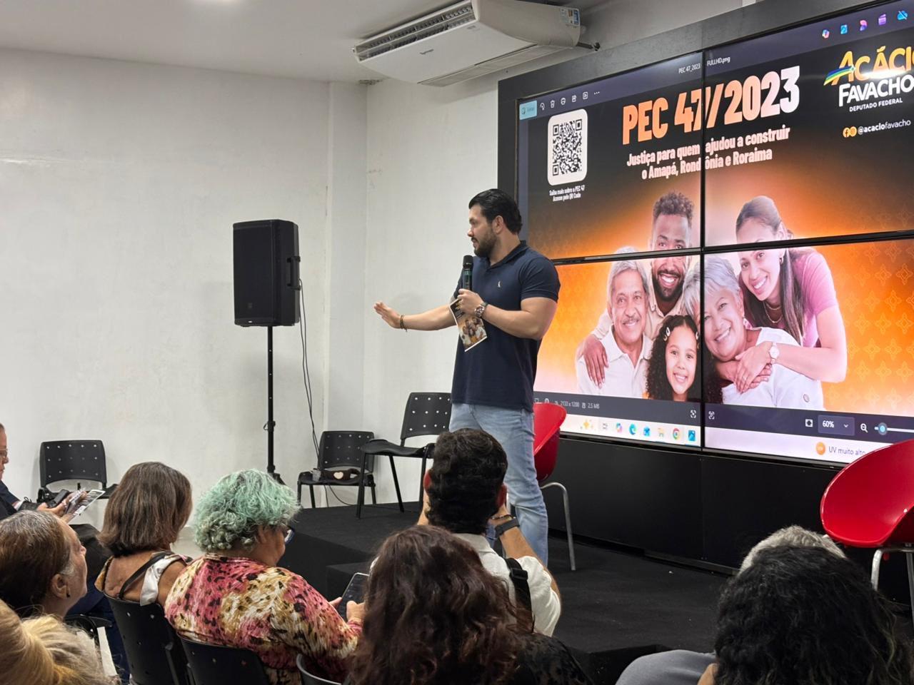 Deputado Acácio Favacho discute avanços para o enquadramento federal no Amapá com movimentos pela PEC-47 