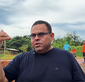 Elielson acompanha obras de saneamento no Cupixi e reforça compromisso com comunidades de Porto Grande