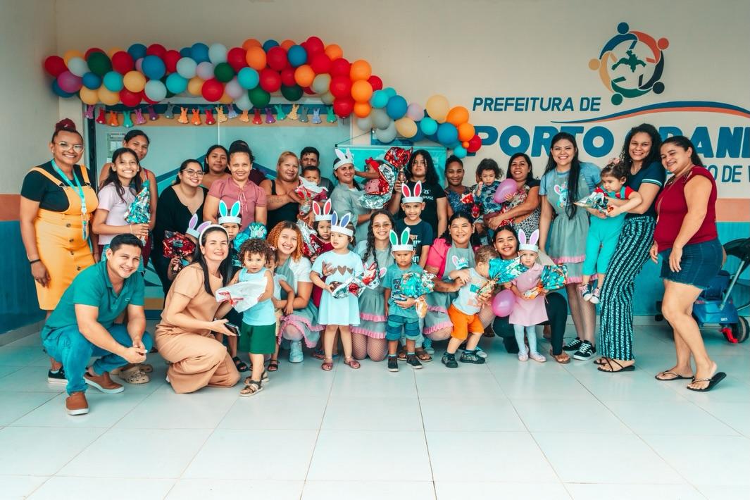 Evento de Páscoa fortalece vínculos familiares e atendimento social em Porto Grande