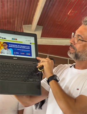 Governo do Amapá amplia acesso à tecnologia com entrega de equipamentos em Serra do Navio