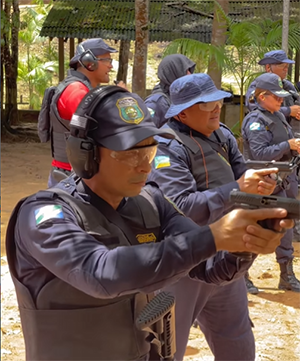 Guarda Civil de Laranjal do Jari conclui primeira turma de qualificação com treinamento de armamento