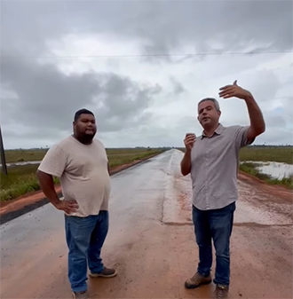 Prefeito de Tartarugalzinho autoriza recuperação emergencial de ramal e prevê pavimentação definitiva