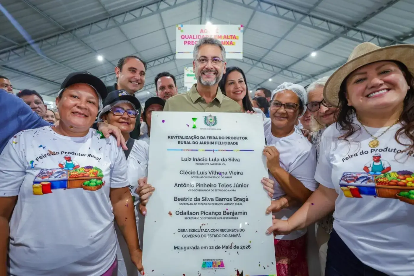 Ao entregar feira na Zona Norte, Clécio defende mais dignidade para produtores rurais