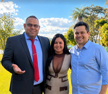 Prefeito Elielson e Carol Monteiro participam de agenda com Davi, em Brasília