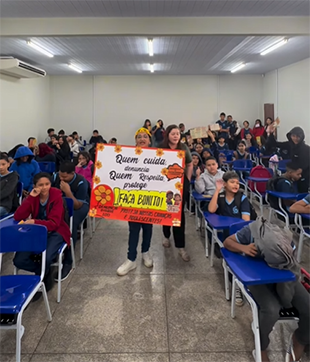 Santana leva ações do Maio Laranja a escolas e reforça combate à violência sexual contra crianças e adolescentes