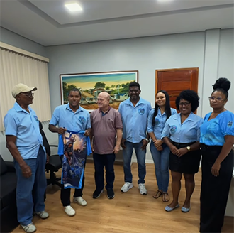 Bala Rocha recebe diretoria da Festa de Nossa Senhora da Piedade em Santana